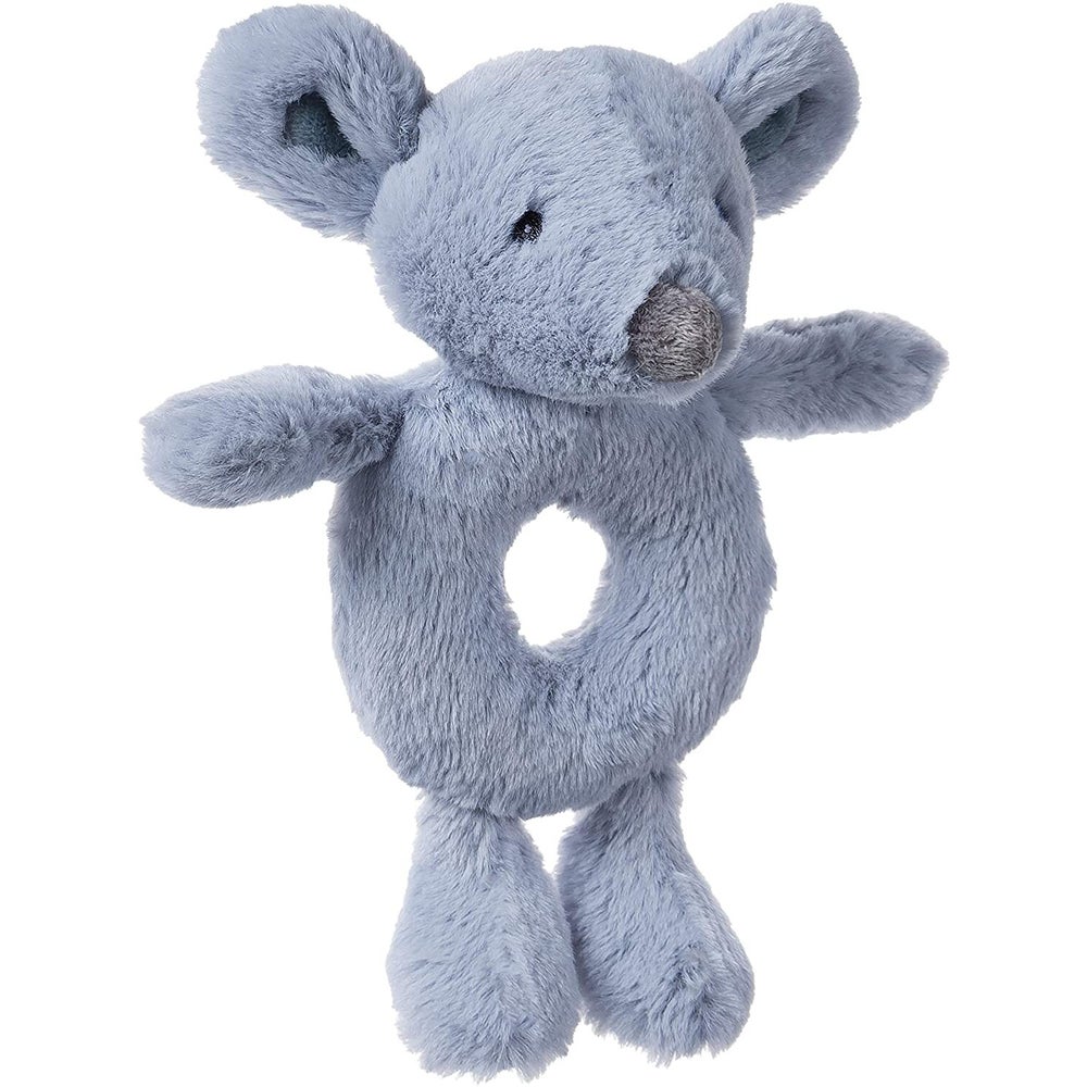BABY - 7.5" LIL' LUVS MOUSE RING RATTLE (6) BL